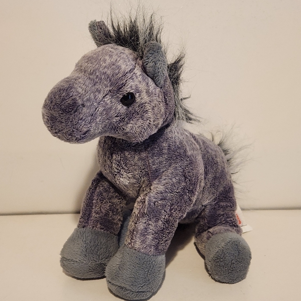 9” Ganz Webkinz Grey Arabian Horse Plush Stuffed Animal